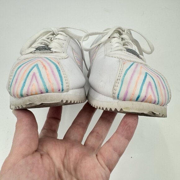 NIKE CORTEZ 72 shoes sneakers leather pastel stripe swoosh retro colorful 8.5 - Picture 7 of 14